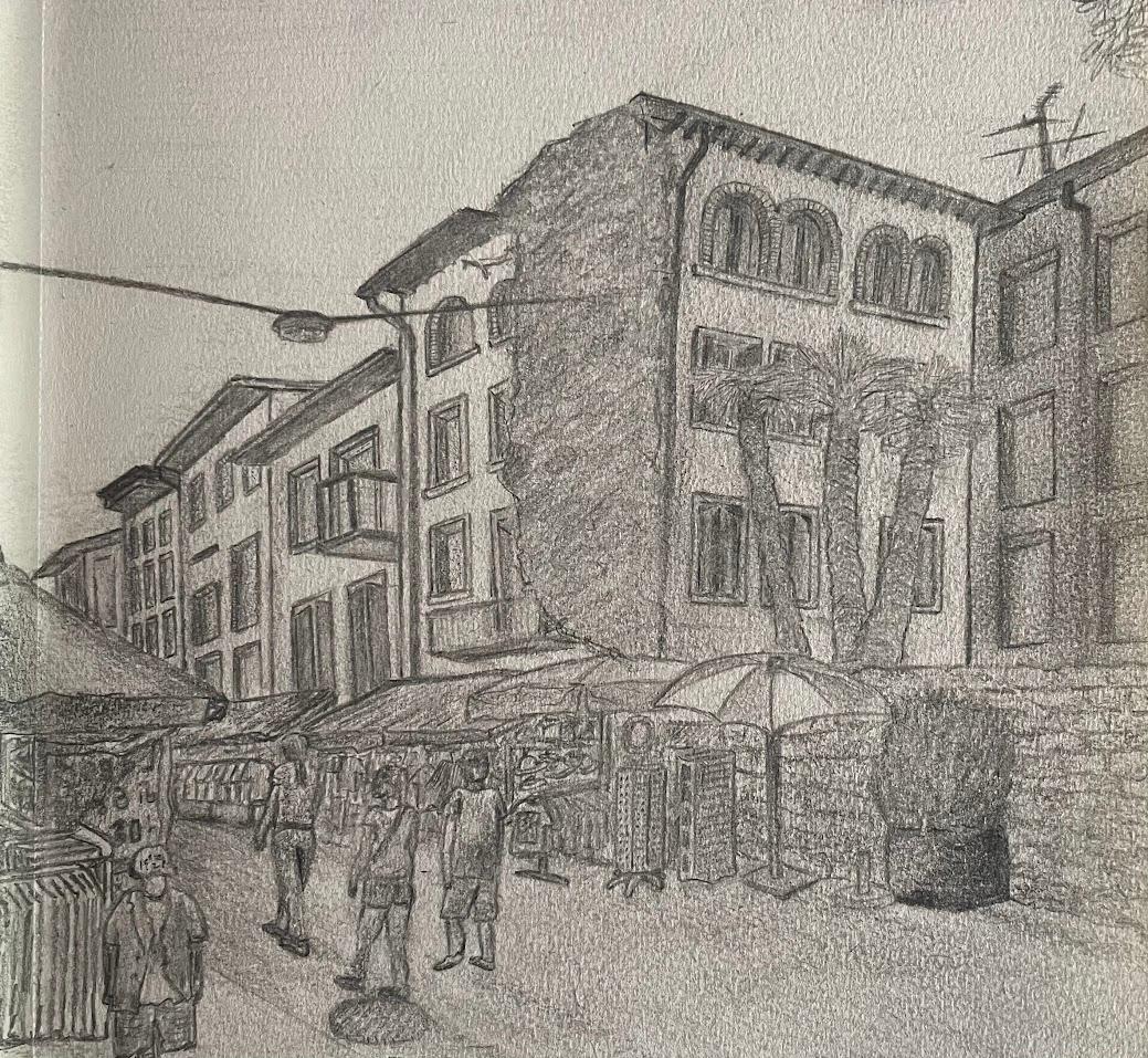 Italian Market Drawing